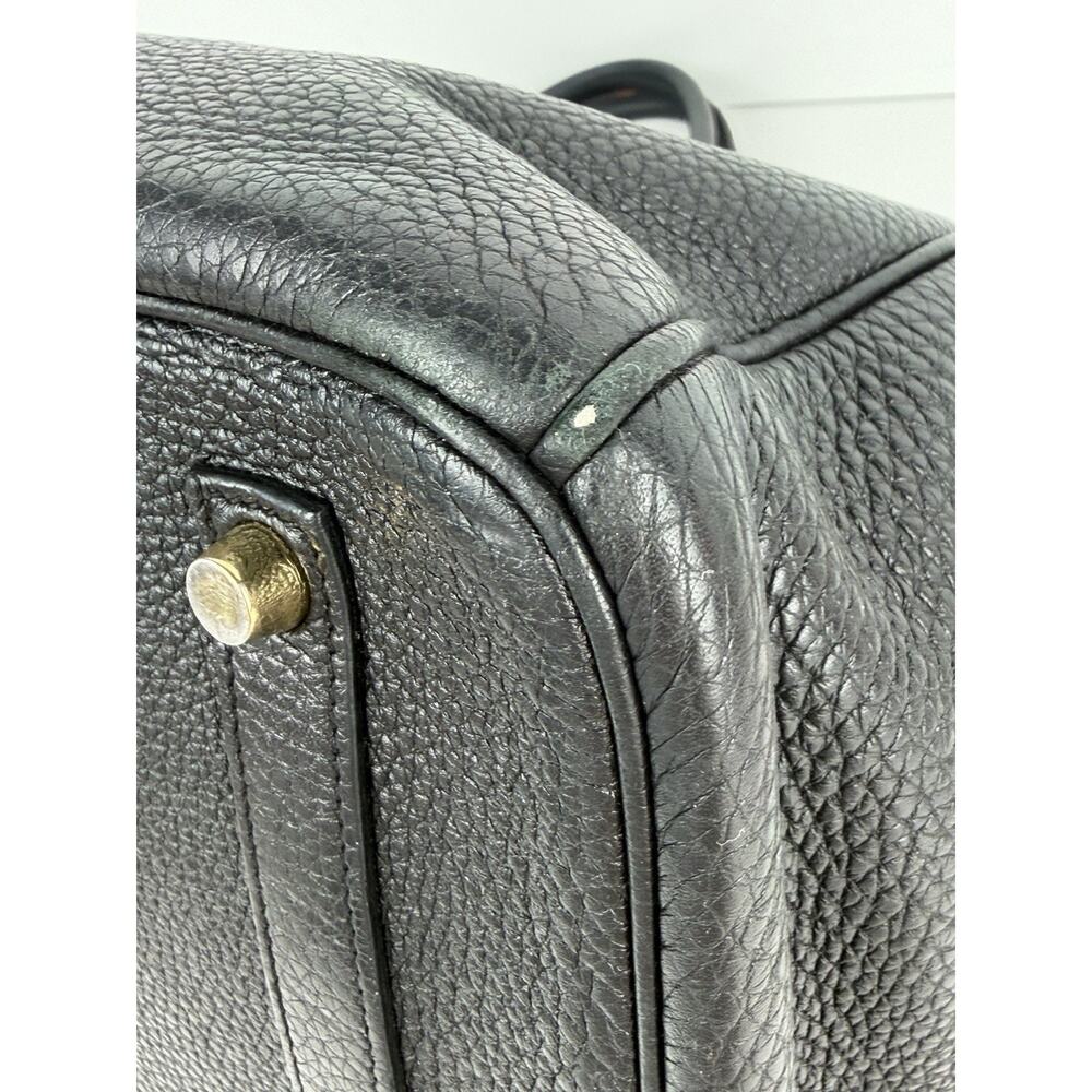 Hermes Bikrin 35 Togo Black Gold Hardware Stamp Letter Q □ (2013) B1 - Picture 12 of 16